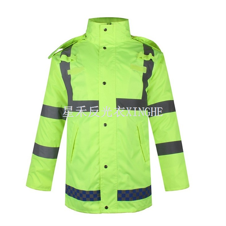 Veiligheid reflecterende regenjassen