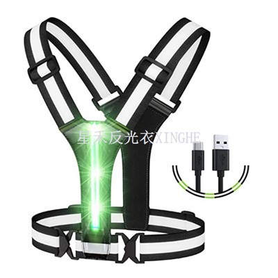 Hi Vis LED-veiligheidskledingriemen