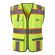 Reflecterend vest Reflecterend vest met meerdere zakken Constructieleider Reflecterende kleding