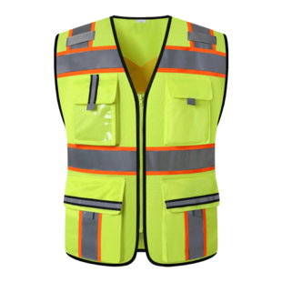Reflecterend vest Reflecterend vest met meerdere zakken Constructieleider Reflecterende kleding