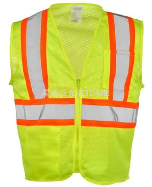 Tweekleurig ANSI Type R Klasse 2 veiligheidsvest