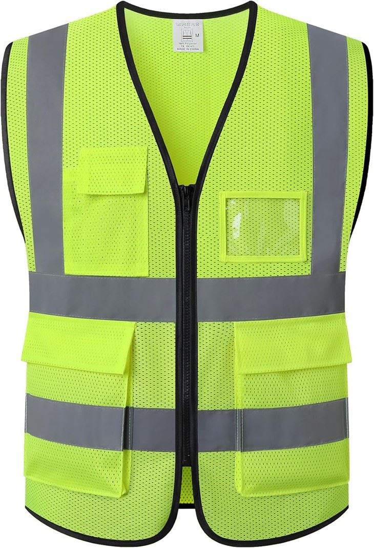 Grijs reflecterend vest voor heren en dames